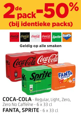 Promotie: Coca-cola, Fanta, Sprite