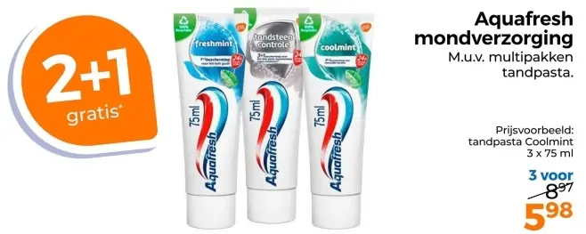 Aanbieding: Aquafresh mondverzorging