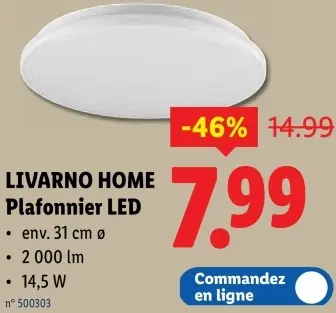 Offre: Plafonnier LED