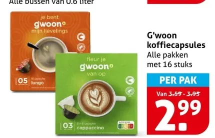Aanbieding: koffiecapsules
