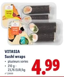 Offre: Sushi wraps