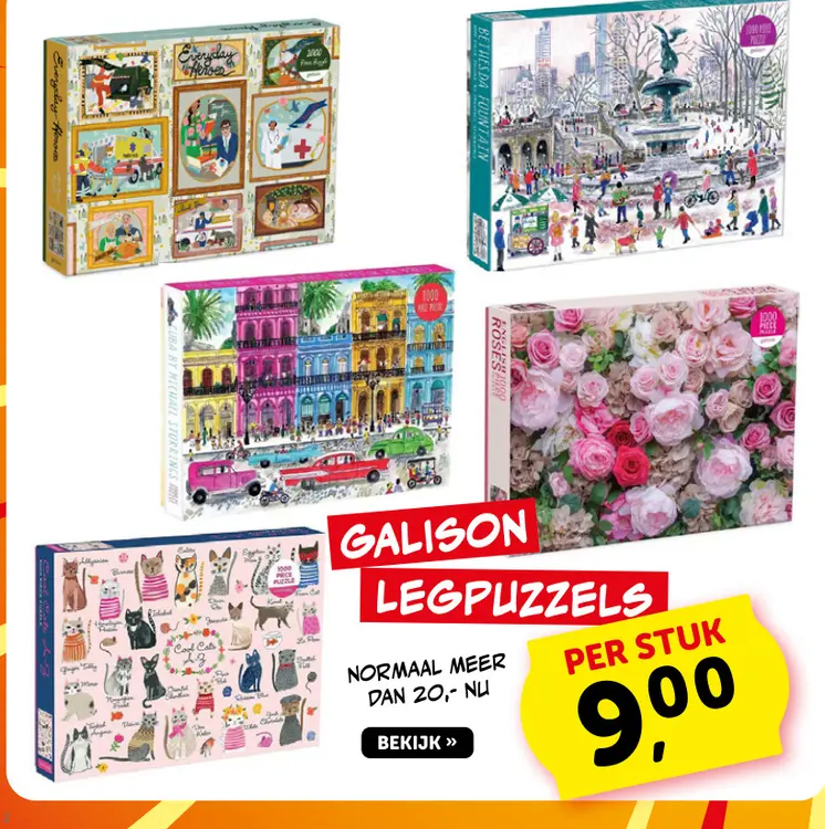 Promotie: Galison Legpuzzels