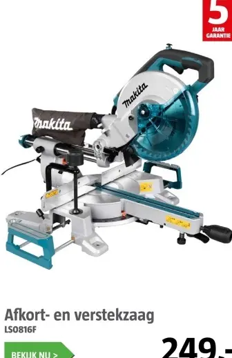 Aanbieding: Afkort- en verstekzaag