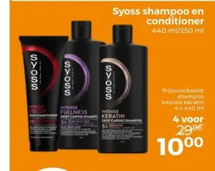 Aanbieding: Syoss shampoo en conditioner