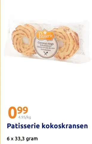 Aanbieding: Patisserie kokoskransen
