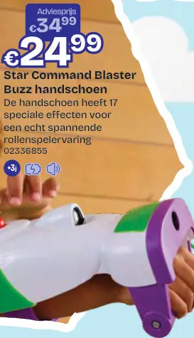 Promotie: Star Command Blaster Buzz handschoen