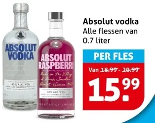 Absolut vodka 0,7 liter