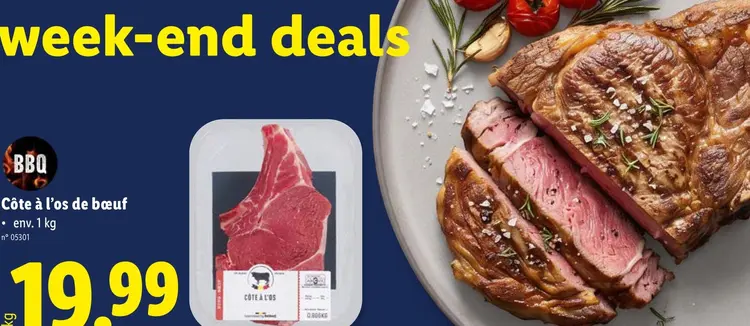 Offre: Côte à l'os de bœuf