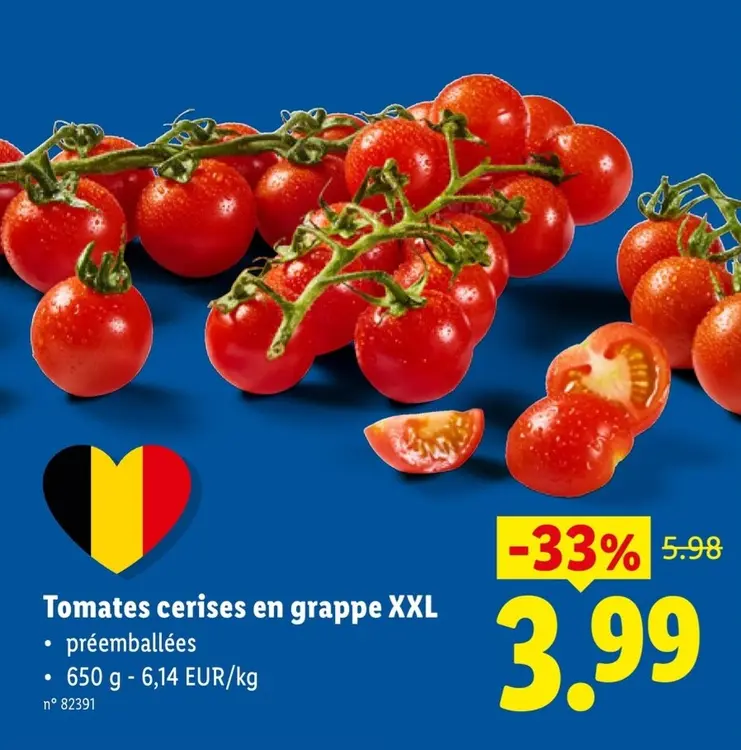 Offre: Tomates cerises en grappe XXL