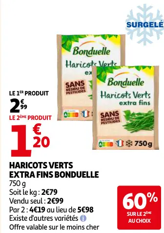 Offre: Haricots verts extra fins