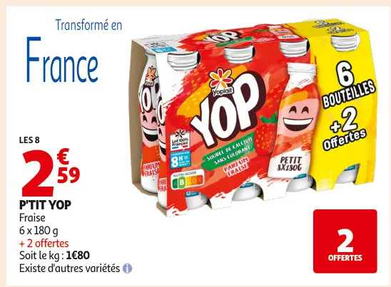 Promotie: P'TIT YOP Fraise