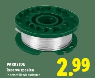Aanbieding: Reserve spoelen