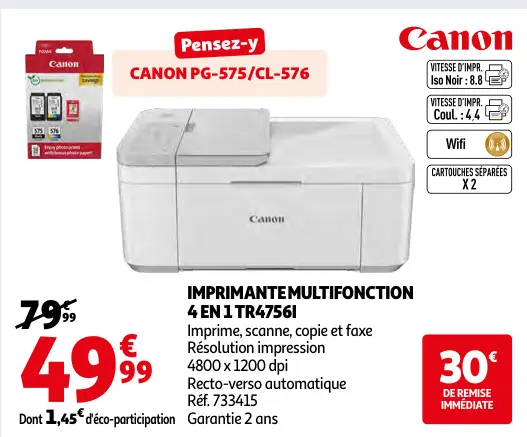 Offre: Imprimante multifonction 4 en 1 tr4756i
