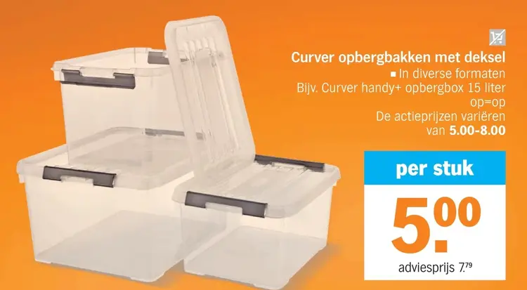 Aanbieding: Opbergbakken met deksel