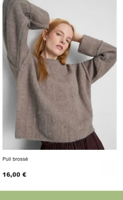 Offre: Pull brossé