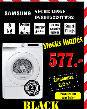 Offre: SÈCHE LINGE DV80T5220TWS2