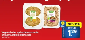 Aanbieding: Vegetarische spinaziekaasrondo of plantaardig