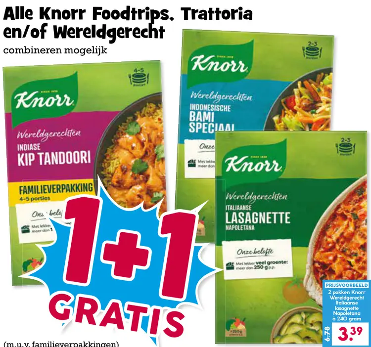 Aanbieding: Knorr Foodtrips, Trattoria en/of Wereldgerecht