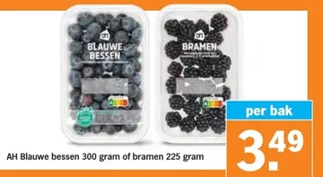 Aanbieding: AH Blauwe bessen of bramen
