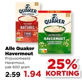 Aanbieding: Alle Quaker Havermouth