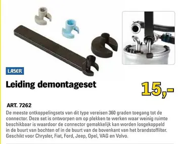 Aanbieding: Leiding demontageset