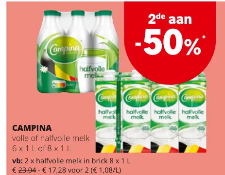 Promotie: volle of halfvolle melk