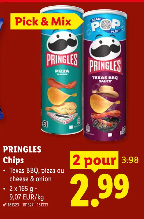 Offre: Pringles Chips