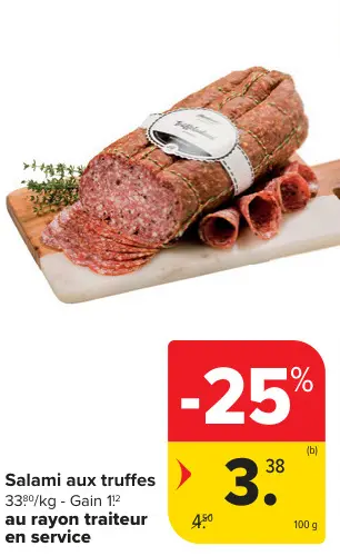 Offre: Salami aux truffes