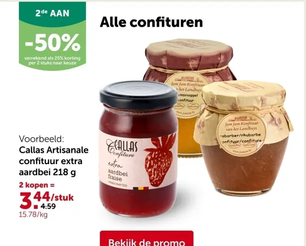 Promotie: Alle confituren