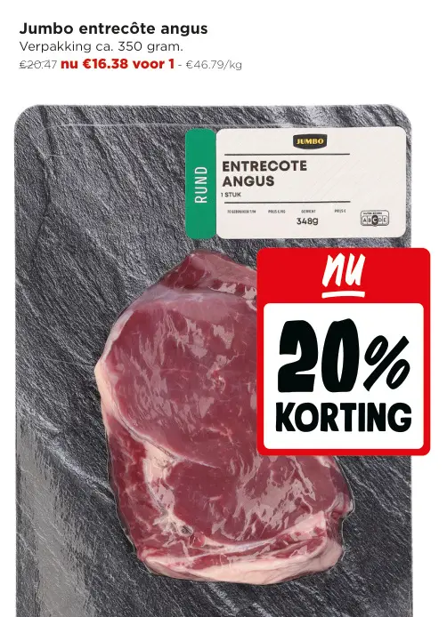 Promotie: Entrecôte angus