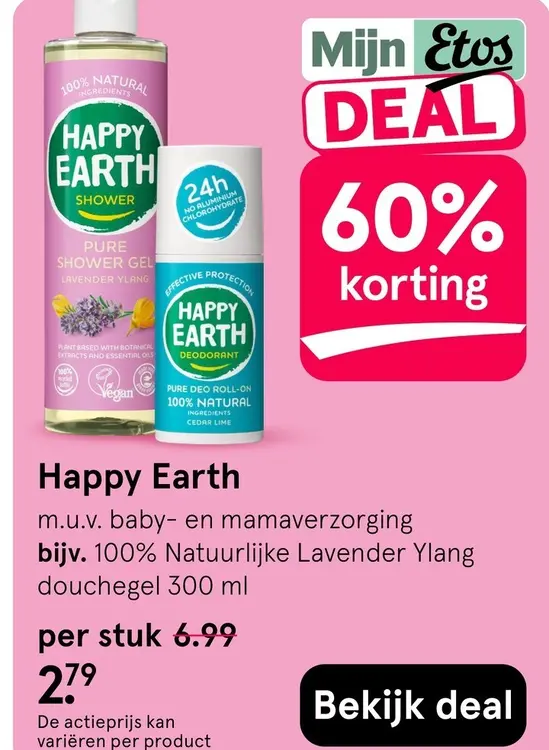 Aanbieding: 100% Natuurlijke Lavender Ylang douchegel