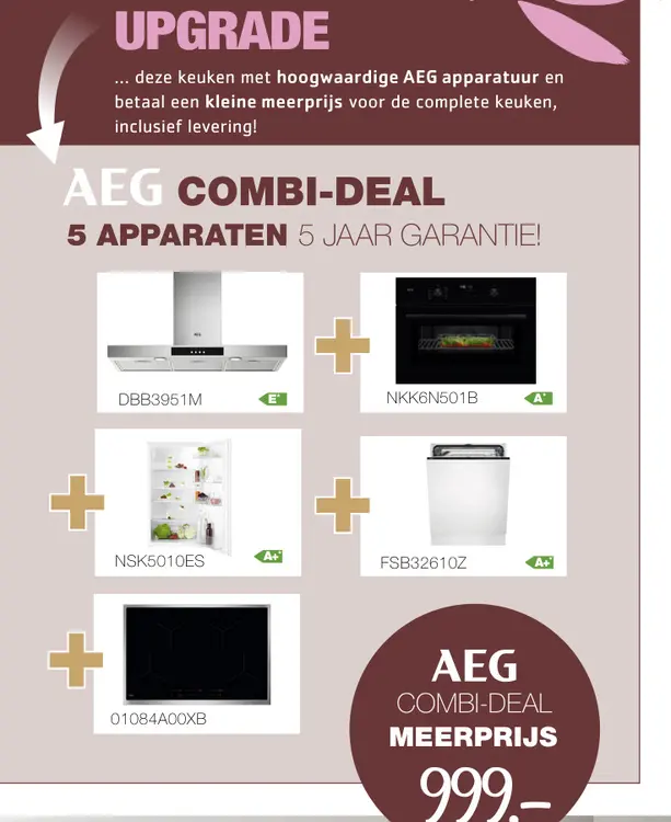 Promotie: Aeg combi-deal 5 apparaten