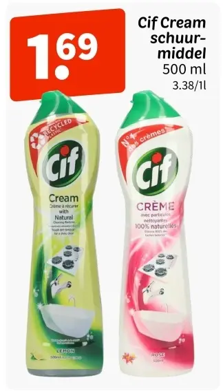 Promotie: Cif Cream schuurmiddel