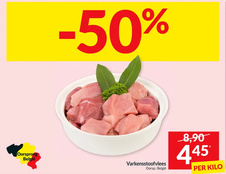 Promotie: Varkensstoofvlees