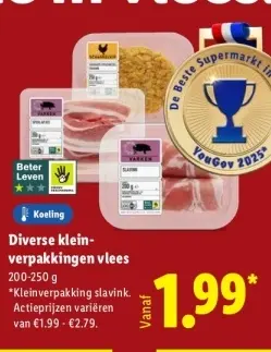 Aanbieding: Diverse klein verpakkingen vlees