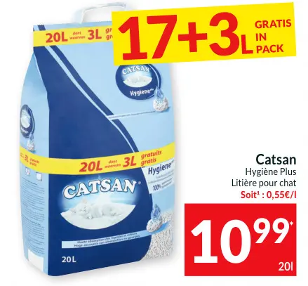 Offre: Hygiène Plus Litière pour chat
