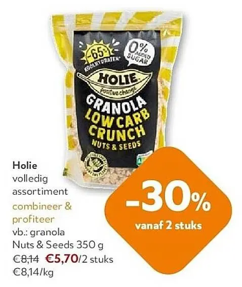 Promotie: Granola Low Carb Crunch Nuts & Seeds