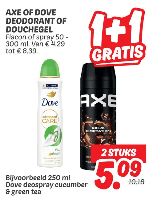 Deodorant of douchegel