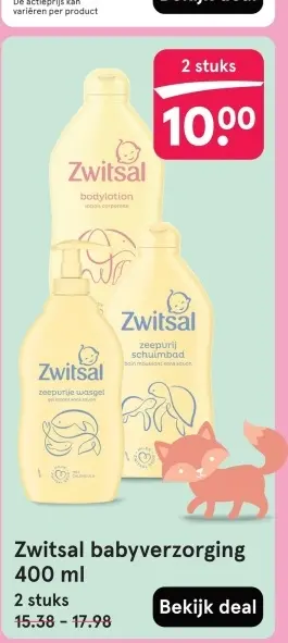 Aanbieding: babyverzorging