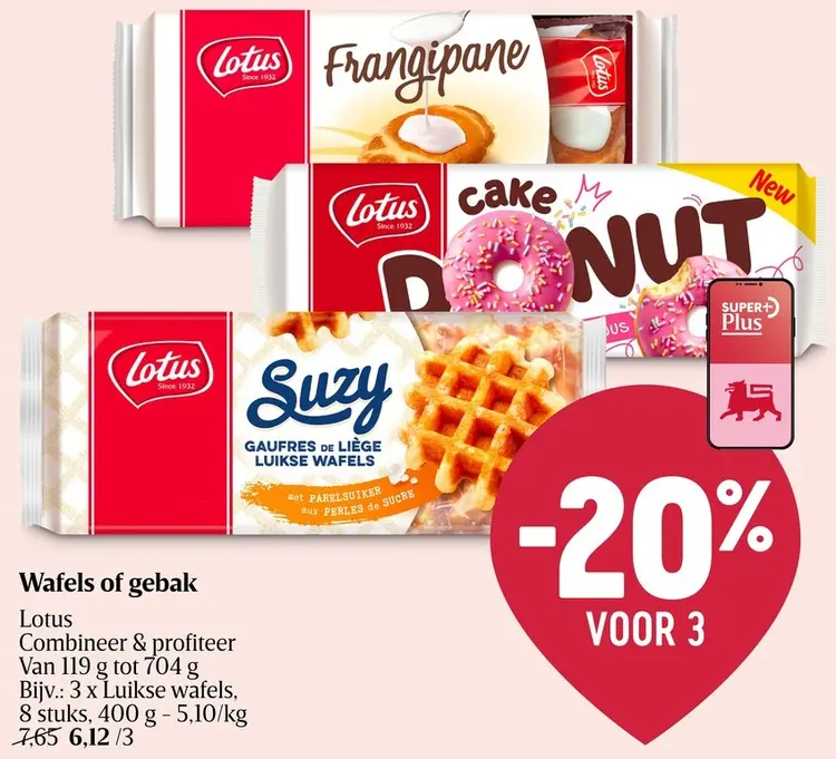 Promotie: Wafels of gebak