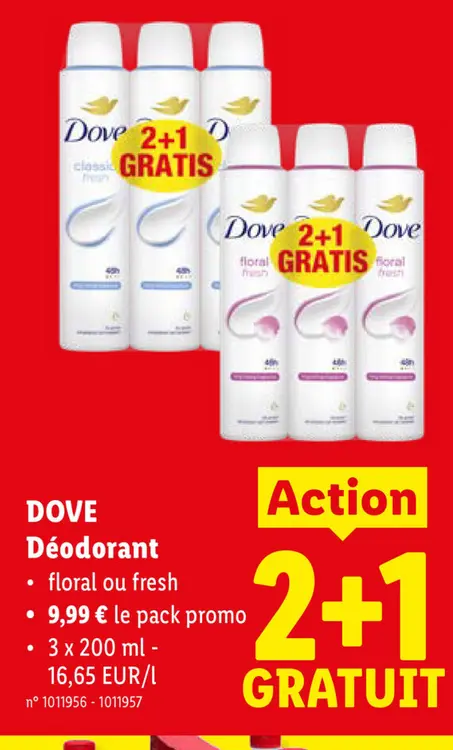 Offre: Déodorant