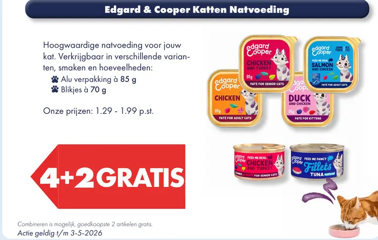 Aanbieding: Edgard & Cooper Katten Natvoeding