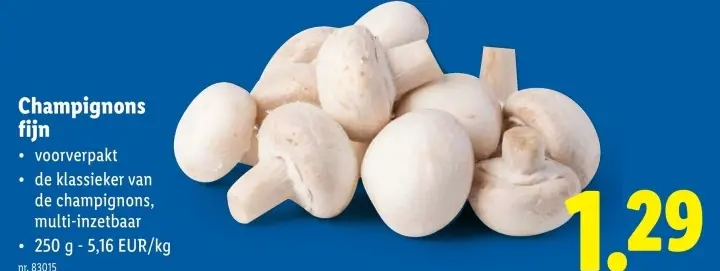 Promotie: Champignons fijn