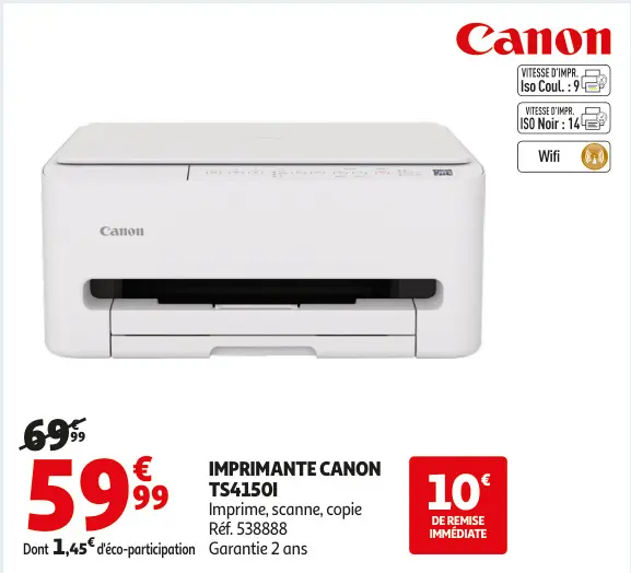 Aanbieding: Imprimante Canon ts41501