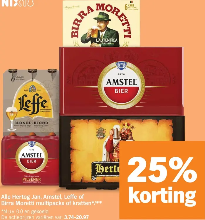 Aanbieding: Multipacks of kratten bier