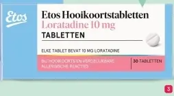 Aanbieding: Hooikoortstabletten Loratadine 10 mg