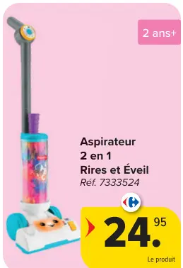 Offre: Aspirateur 2 en 1 Rires et Éveil