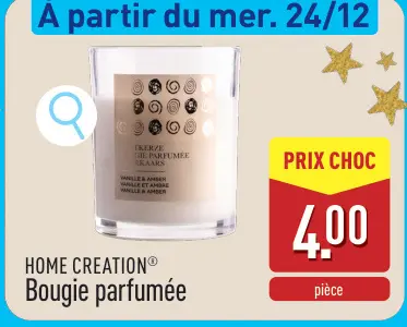 Offre: Bougie parfumée
