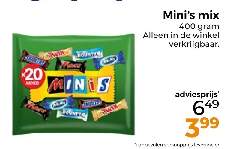 Aanbieding: Mini's mix