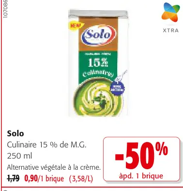 Offre: Culinaire 15 % de M.G.